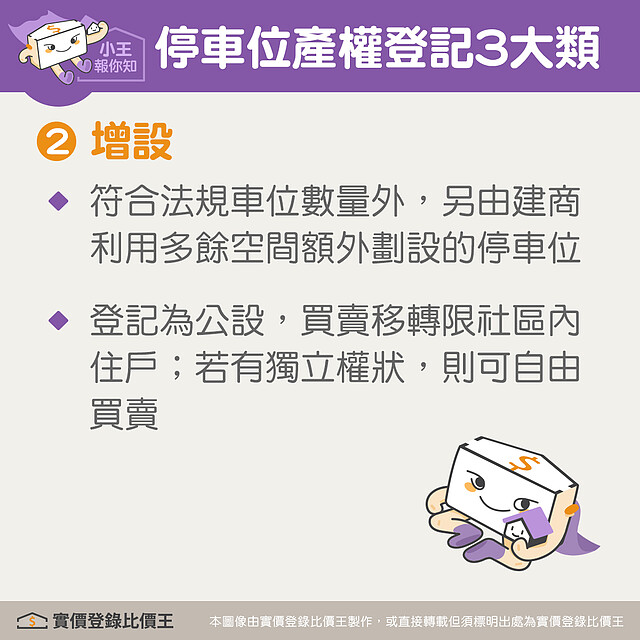 增設停車位的特點|實價登錄比價王